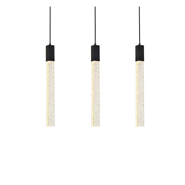Image 4 Weston 32" Wide Black LED Multi-Light Pendant more views