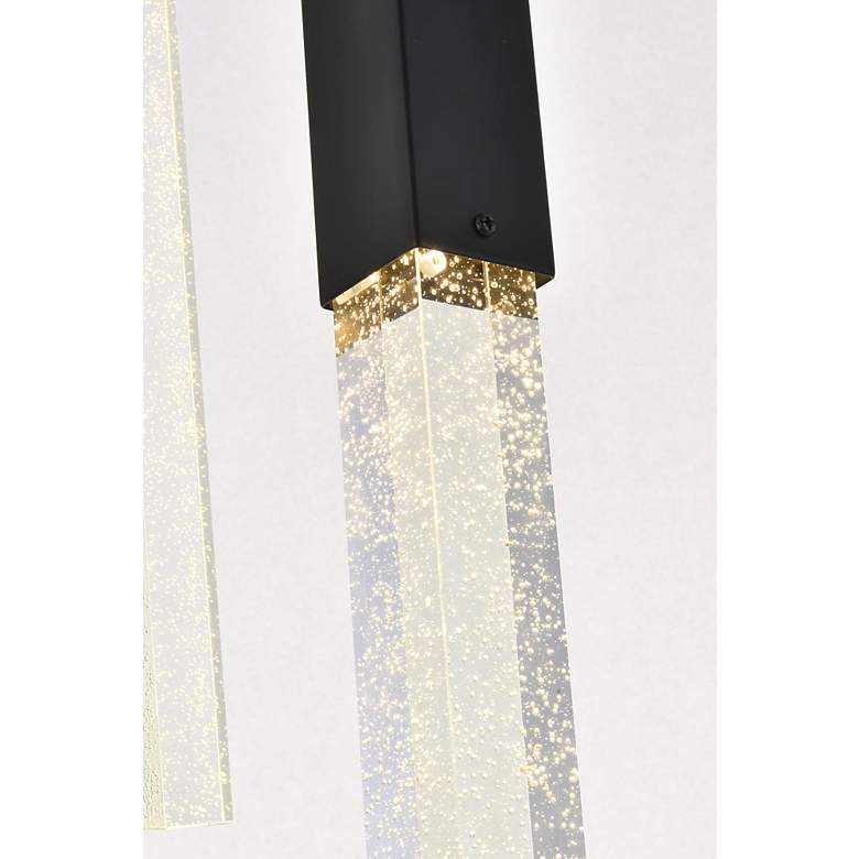Image 5 Weston 32" Wide Black LED Multi-Light Pendant more views
