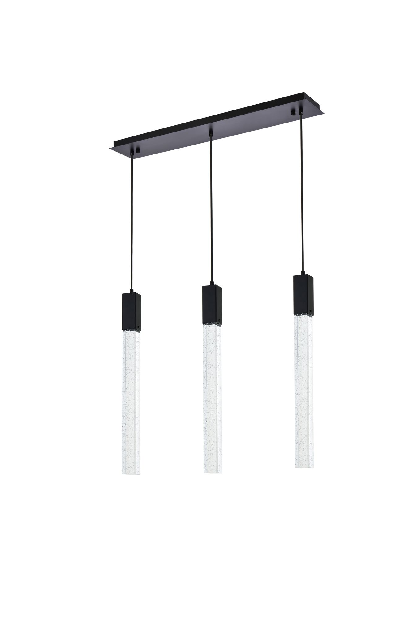 Weston 32" Wide Black LED Multi-Light Pendant