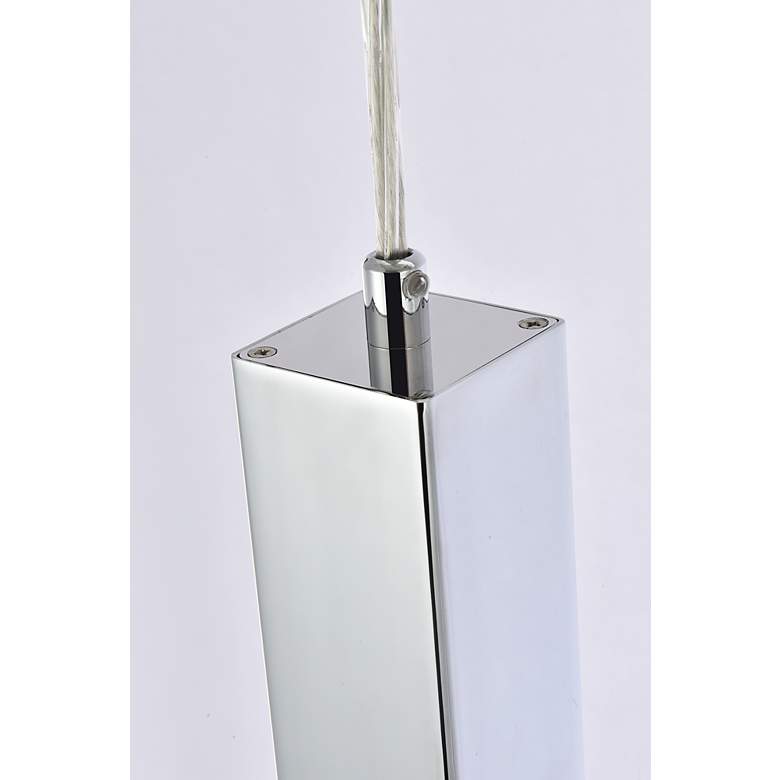 Image 6 Weston 32" Wide Chrome 3-Light LED Linear Pendant more views