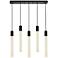 Weston 36" Wide Black and Crystal Multi-Light Pendant