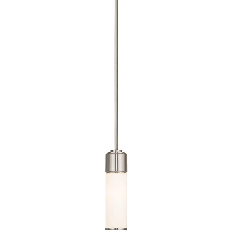 Image 1 Weston 4 3/4 inch Wide Brushed Nickel Mini Pendant