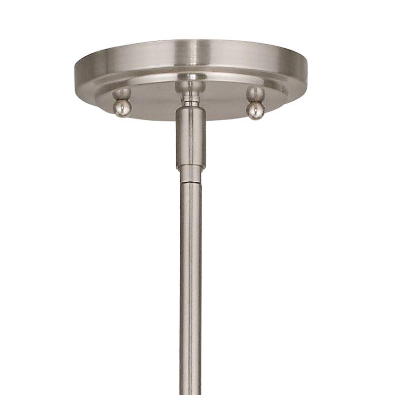 Image 3 Weston 4 3/4" Wide Brushed Nickel Mini Pendant more views