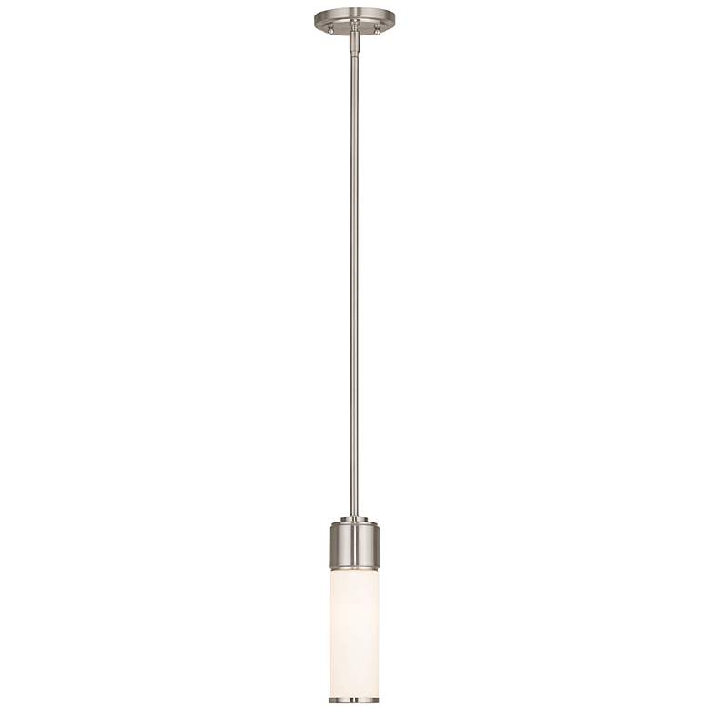 Image 4 Weston 4 3/4" Wide Brushed Nickel Mini Pendant more views