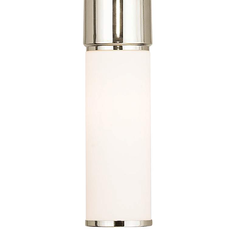 Image 3 Weston 4 3/4" Wide Polished Nickel Cylinder Mini Pendant more views