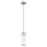 3_Weston 4 3/4" Wide Polished Nickel Cylinder Mini Pendant more views