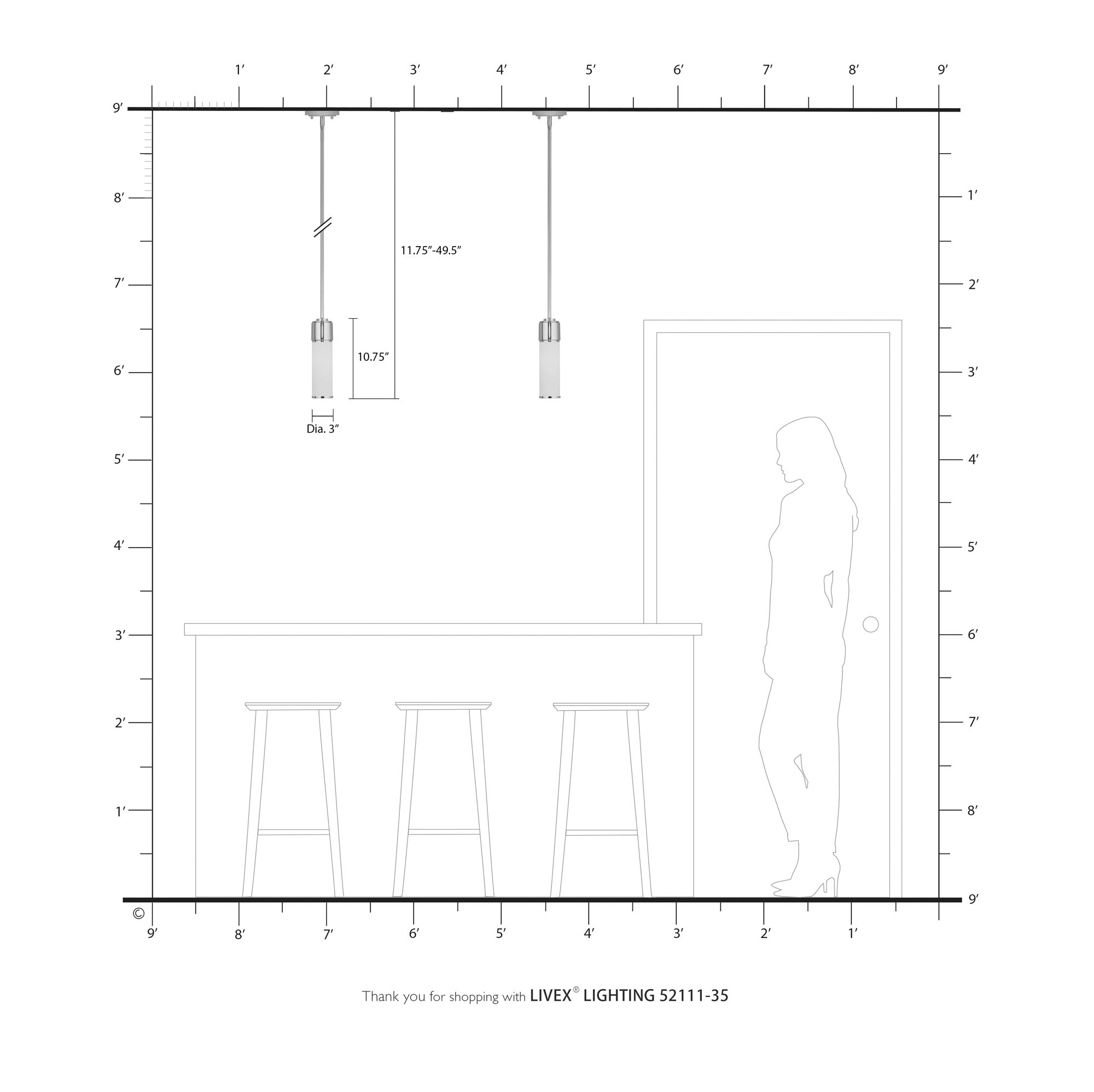 Weston 4 3/4" Wide Polished Nickel Cylinder Mini Pendant