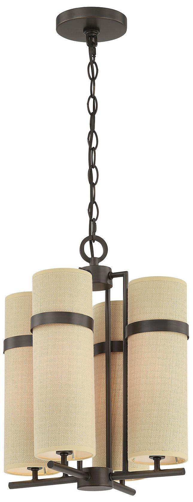 Image 3 Weston 4-Light Chandelier in Mediterranean Bronze by Dann Foley more views