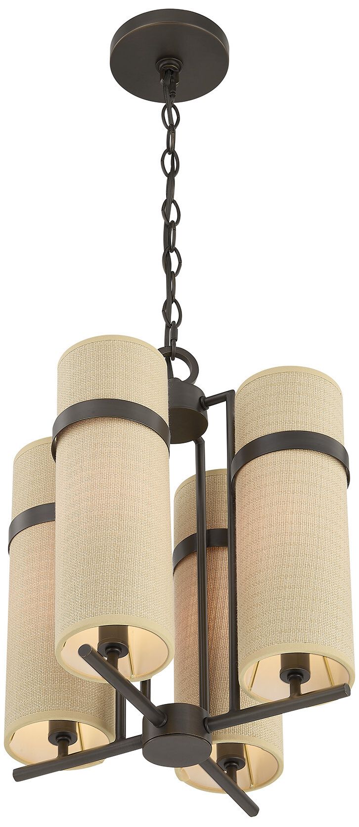 Image 4 Weston 4-Light Chandelier in Mediterranean Bronze by Dann Foley more views