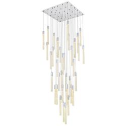 Weston 42" Wide Chrome 36-Light LED Multi Light Pendant