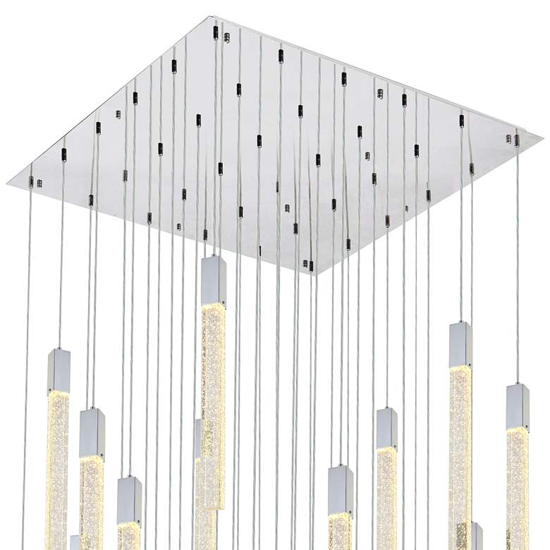 Image 3 Weston 42" Wide Chrome 36-Light LED Multi Light Pendant more views