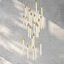 Thumbnail2 of Weston 42" Wide Satin Gold 25-Light LED Pendant