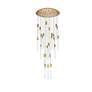 6_Weston 42" Wide Satin Gold 25-Light LED Pendant more views