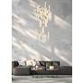 7_Weston 42" Wide Satin Gold 25-Light LED Pendant more views