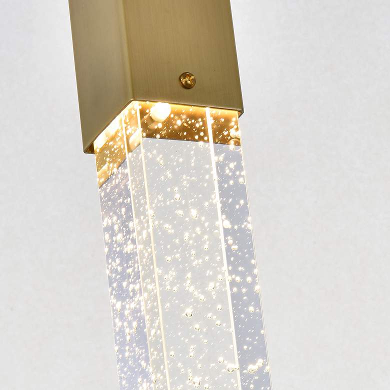 Image 3 Weston 5" Wide Satin Gold LED Mini Pendant more views
