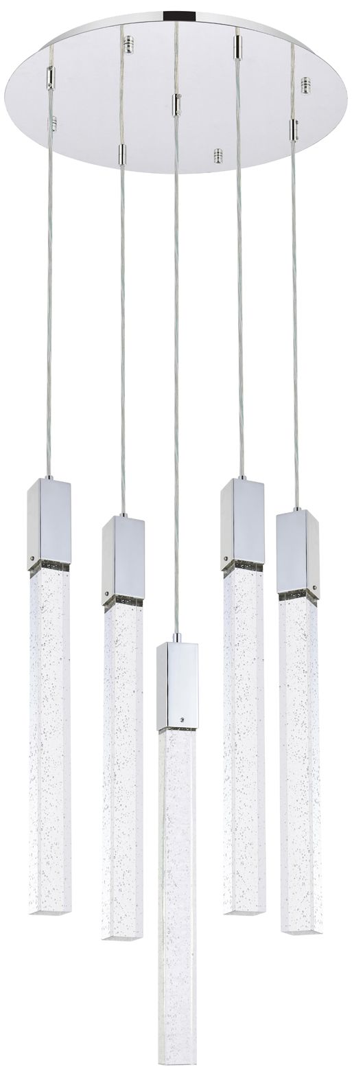 Image 4 Weston 5 Light 20 inch Chrome Pendant more views
