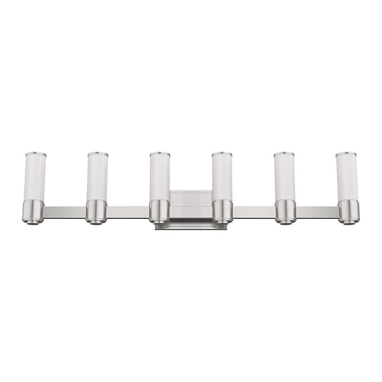 Image 7 Weston 6 Light Brushed Nickel ADA Wall Sconce more views