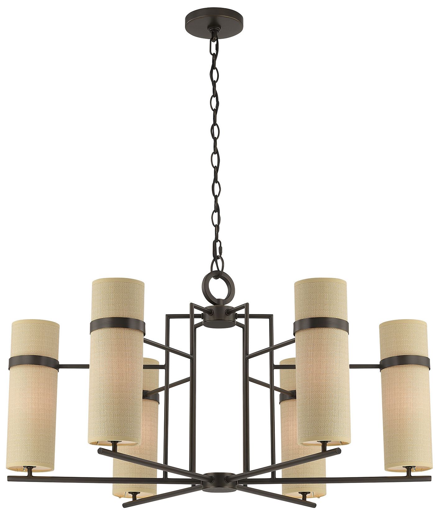 Image 3 Weston 6-Light Chandelier in Mediterranean Bronze by Dann Foley more views
