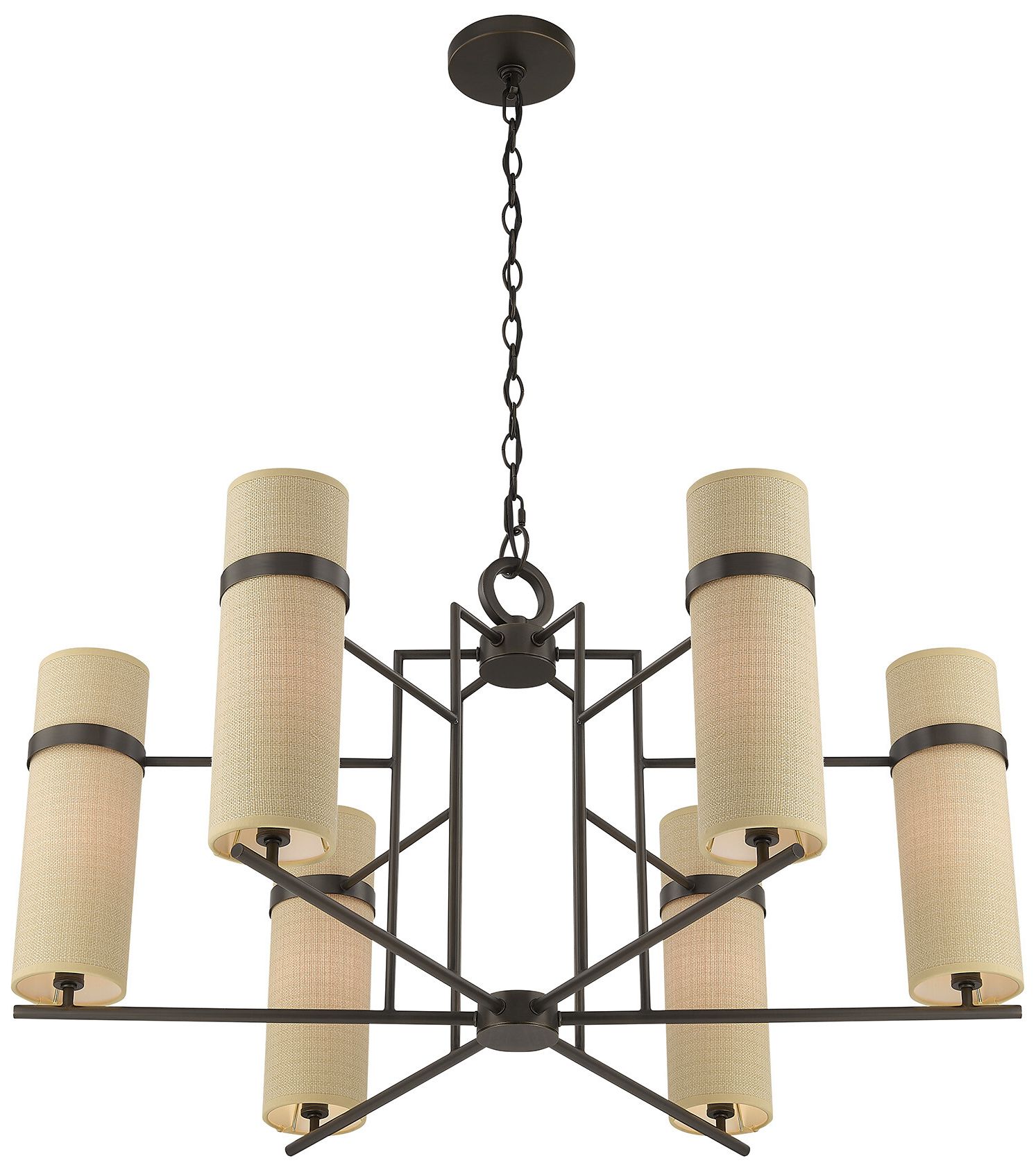 Image 4 Weston 6-Light Chandelier in Mediterranean Bronze by Dann Foley more views