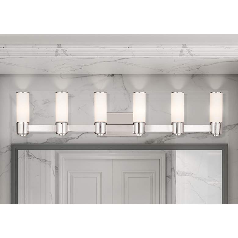 Image 1 Weston 6 Light Polished Nickel ADA Wall Sconce