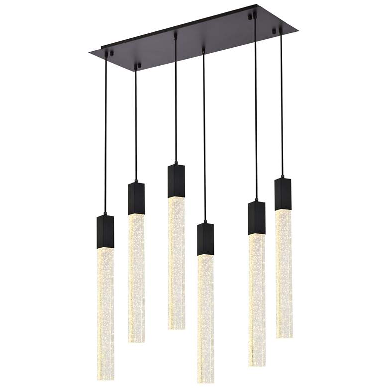 Image 1 Weston 6 Lts Pendant In Black