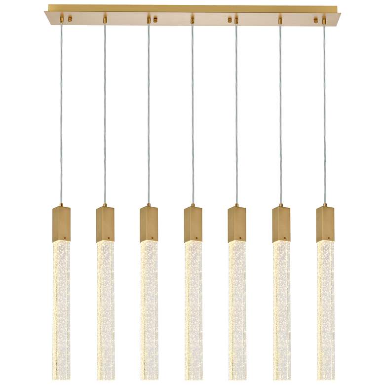 Image 1 Weston 7 Lts Pendant In Satin Gold