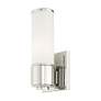 4_Weston 9 1/2" High Modern Polished Nickel Wall Sconce Light more views