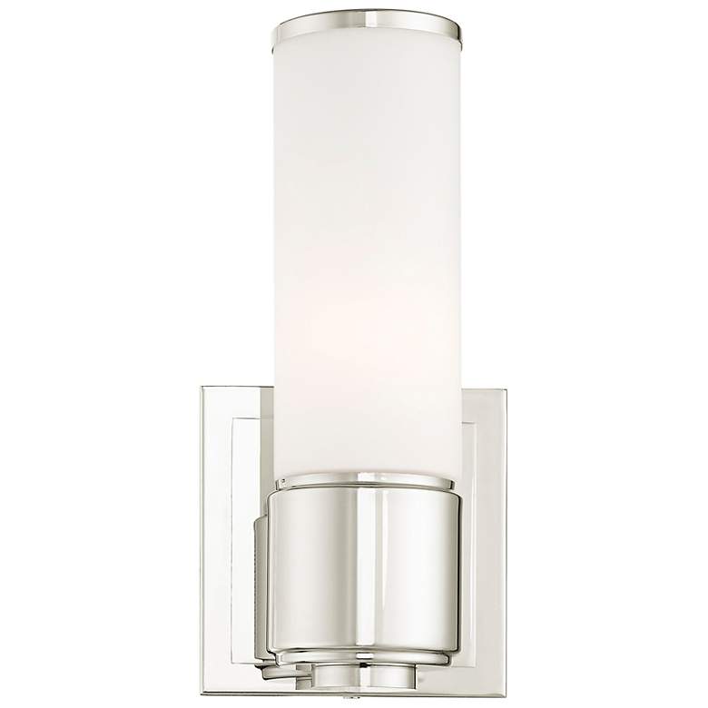 Image 7 Weston 9 1/2" High Modern Polished Nickel Wall Sconce Light more views