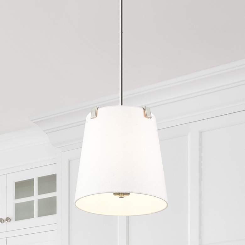 Image 1 Weston by Z-Lite Brushed Nickel 3 Light Pendant