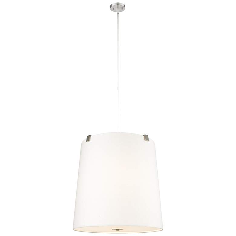 Weston by Z-Lite Brushed Nickel 6 Light Pendant - #9677D | Lamps Plus