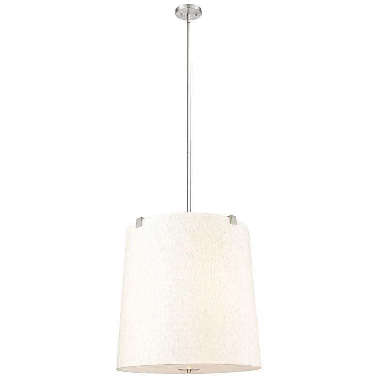Image 1 Weston by Z-Lite Brushed Nickel 6 Light Pendant