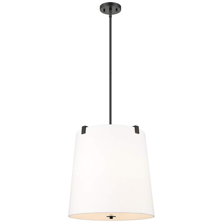 Image 2 Weston by Z-Lite Matte Black 5 Light Pendant