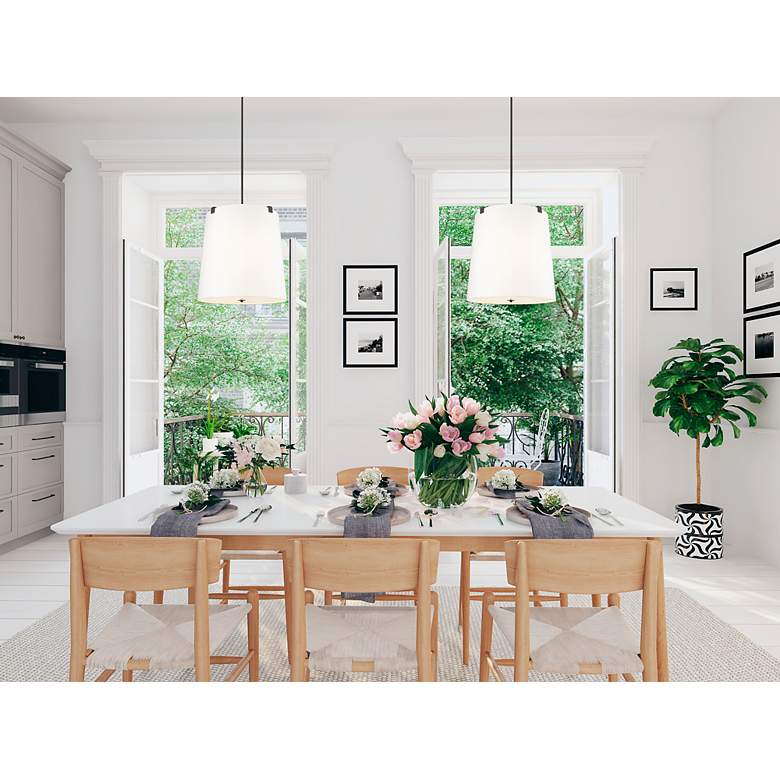 Weston by Z-Lite Matte Black 5 Light Pendant - #9675D | Lamps Plus