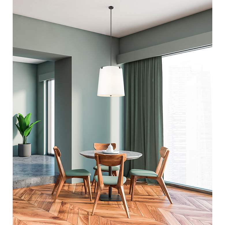 Weston by Z-Lite Matte Black 5 Light Pendant - #9675D | Lamps Plus