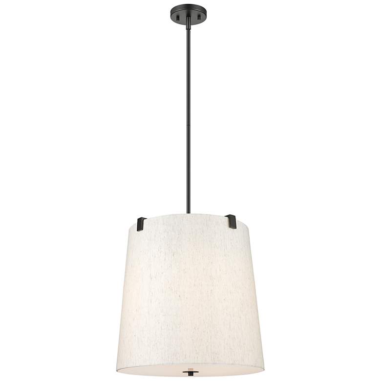 Image 3 Weston by Z-Lite Matte Black 5 Light Pendant