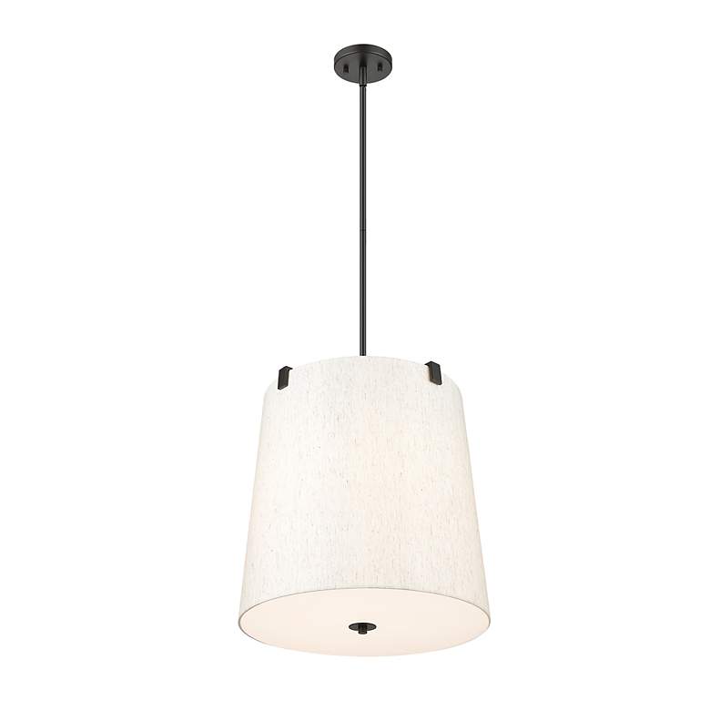 Weston by Z-Lite Matte Black 5 Light Pendant - #9684D | Lamps Plus
