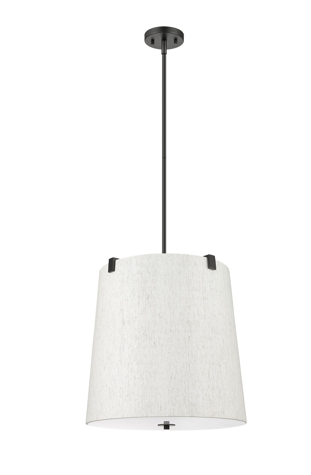 Weston by Z-Lite Matte Black 5 Light Pendant in scene