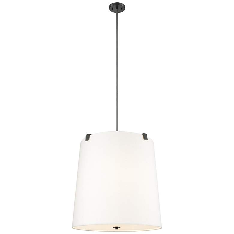 Weston by Z-Lite Matte Black 6 Light Pendant - #9678D | Lamps Plus