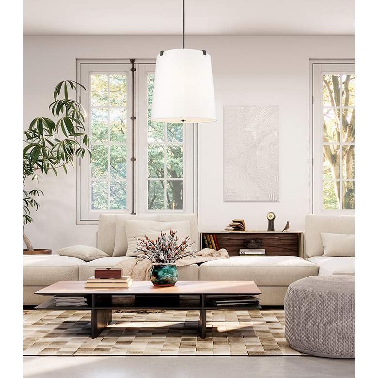 Image 4 Weston by Z-Lite Matte Black 6 Light Pendant more views