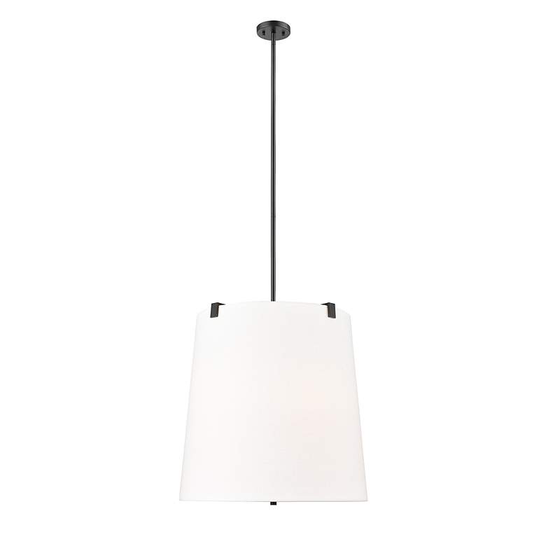 Weston by Z-Lite Matte Black 6 Light Pendant - #9678D | Lamps Plus