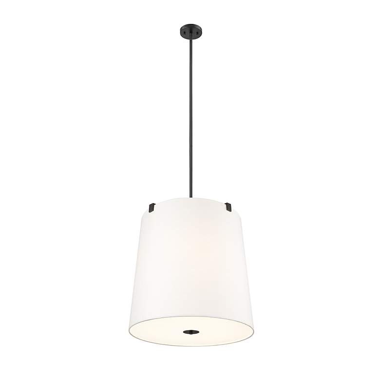 Weston by Z-Lite Matte Black 6 Light Pendant - #9678D | Lamps Plus