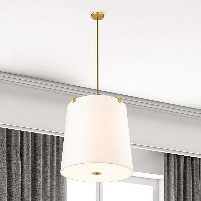 Image 1 Weston by Z-Lite Modern Gold 6 Light Pendant