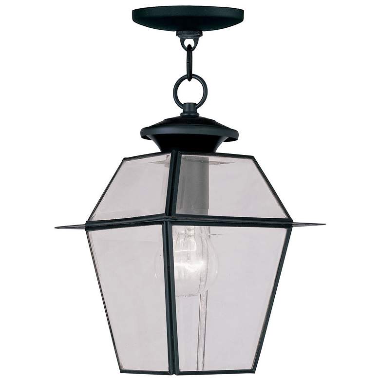 Image 2 Westover 1 Light Black Outdoor Pendant Lantern