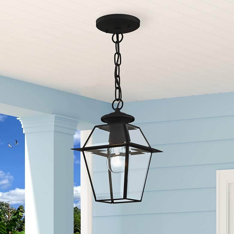 Image 1 Westover 1 Light Black Outdoor Pendant Lantern