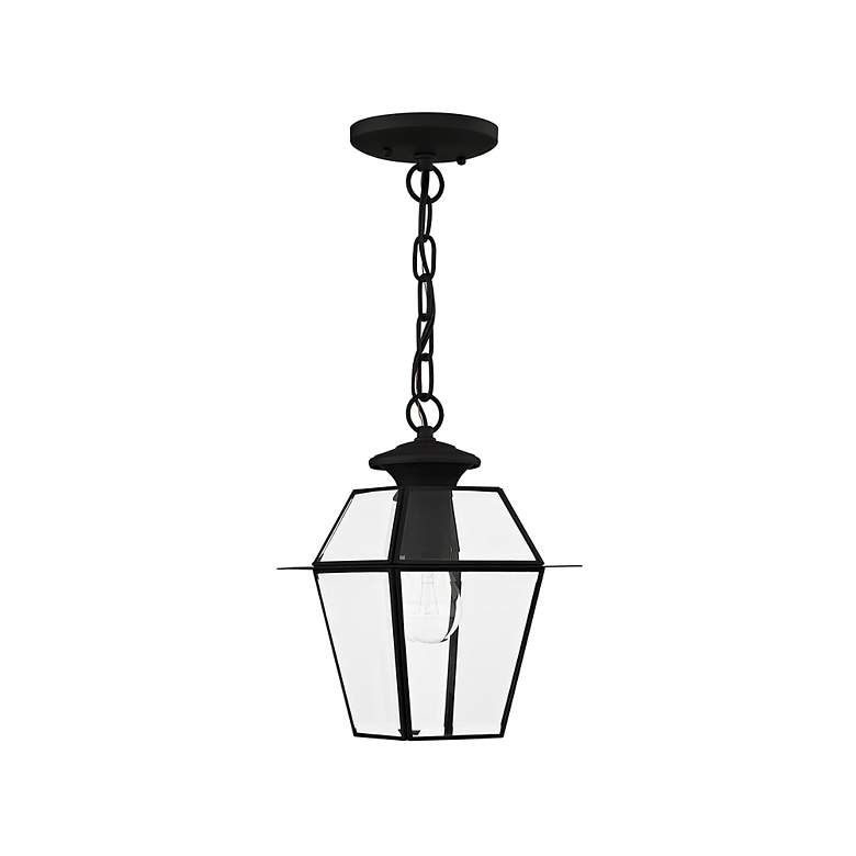 Image 3 Westover 1 Light Black Outdoor Pendant Lantern more views