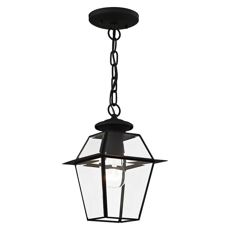 Image 4 Westover 1 Light Black Outdoor Pendant Lantern more views