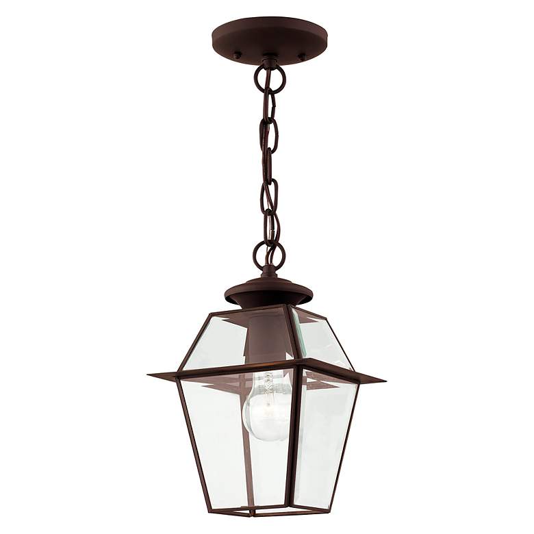 Image 4 Westover 1 Light Bronze Outdoor Pendant Lantern more views