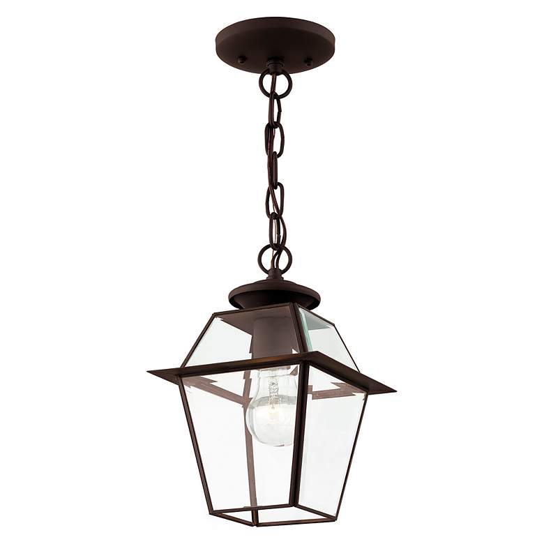 Image 5 Westover 1 Light Bronze Outdoor Pendant Lantern more views