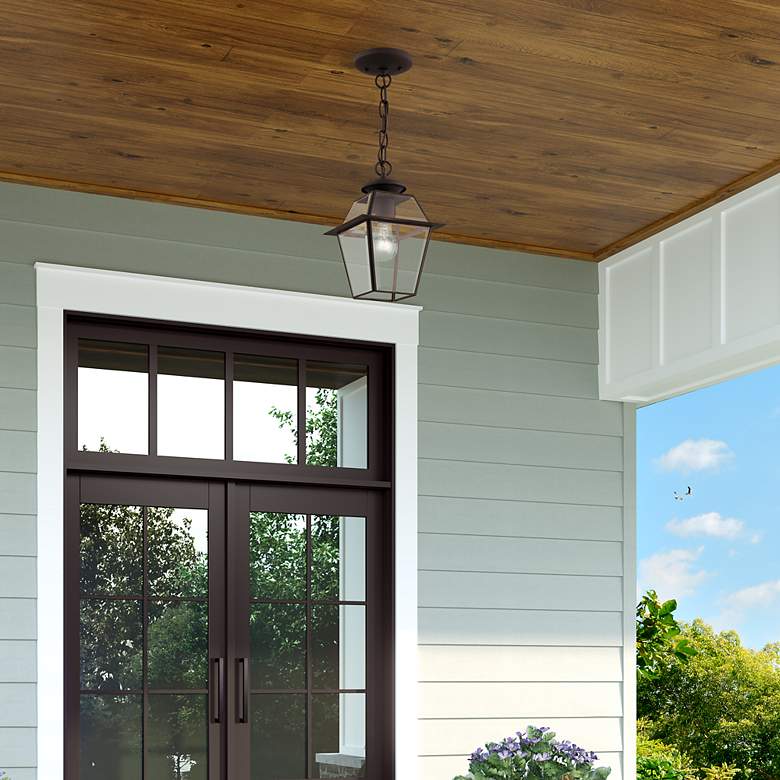 Image 7 Westover 1 Light Bronze Outdoor Pendant Lantern more views