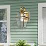 2_Westover 12 1/2" High Antique Brass Outdoor Wall Lantern